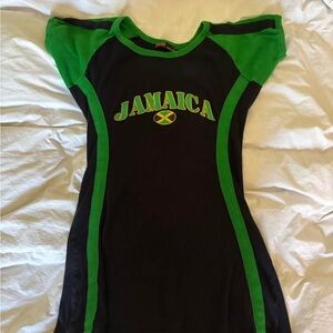 Black and Green Jamaica T-Shirt